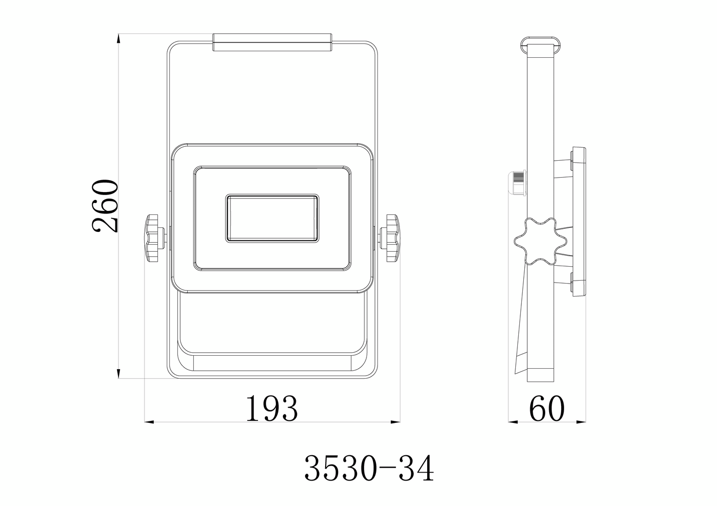 Työmaavalaisin OPAL E-Fect II 30W 2550lm 4000K jalusta IP44