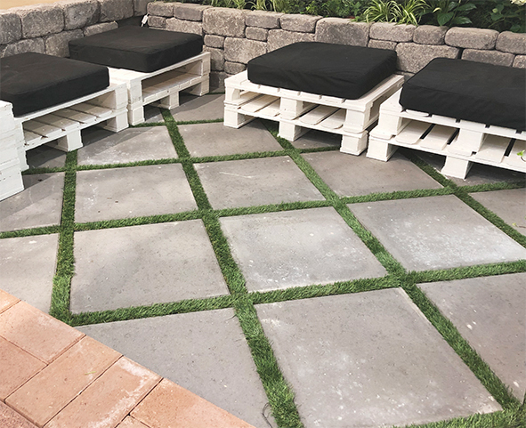 Betonilaatta HB 498x498x50mm harmaa 44kpl/lava 1285kg/lava