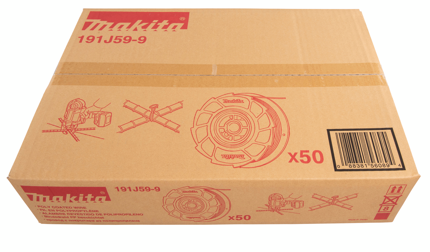 Sidontalanka Makita 0,8mm muovipäällystetty 50 rullaa