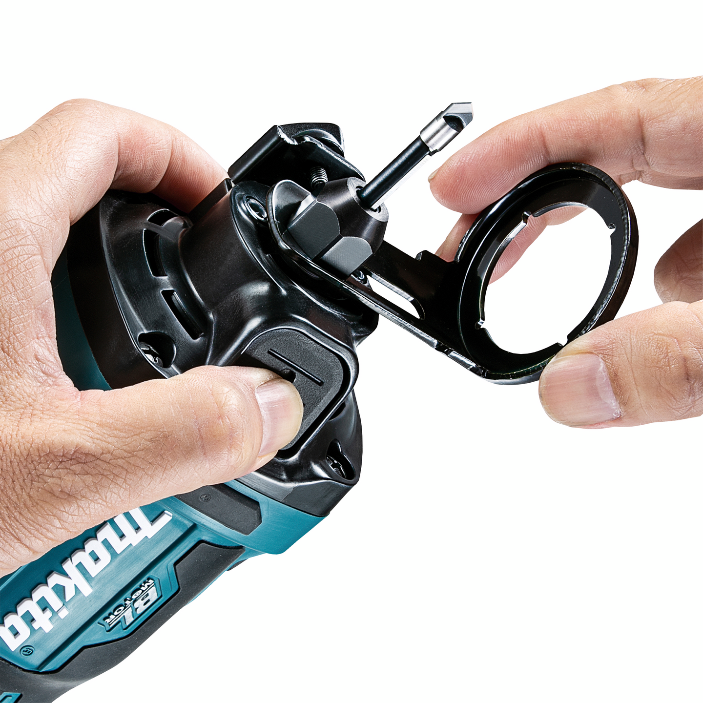 Akkupyöröjyrsin Makita DCO181Z 18V runkoversio kipsilevylle