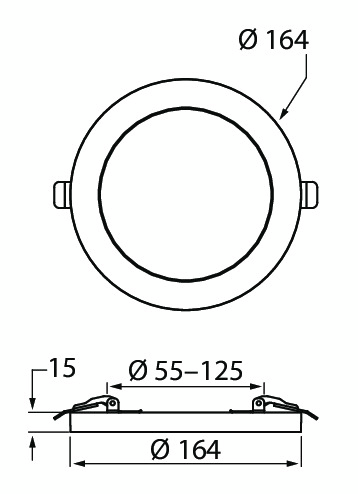 Paneelivalaisin Airam Flex 9W 500lm 4000K himmennettävä