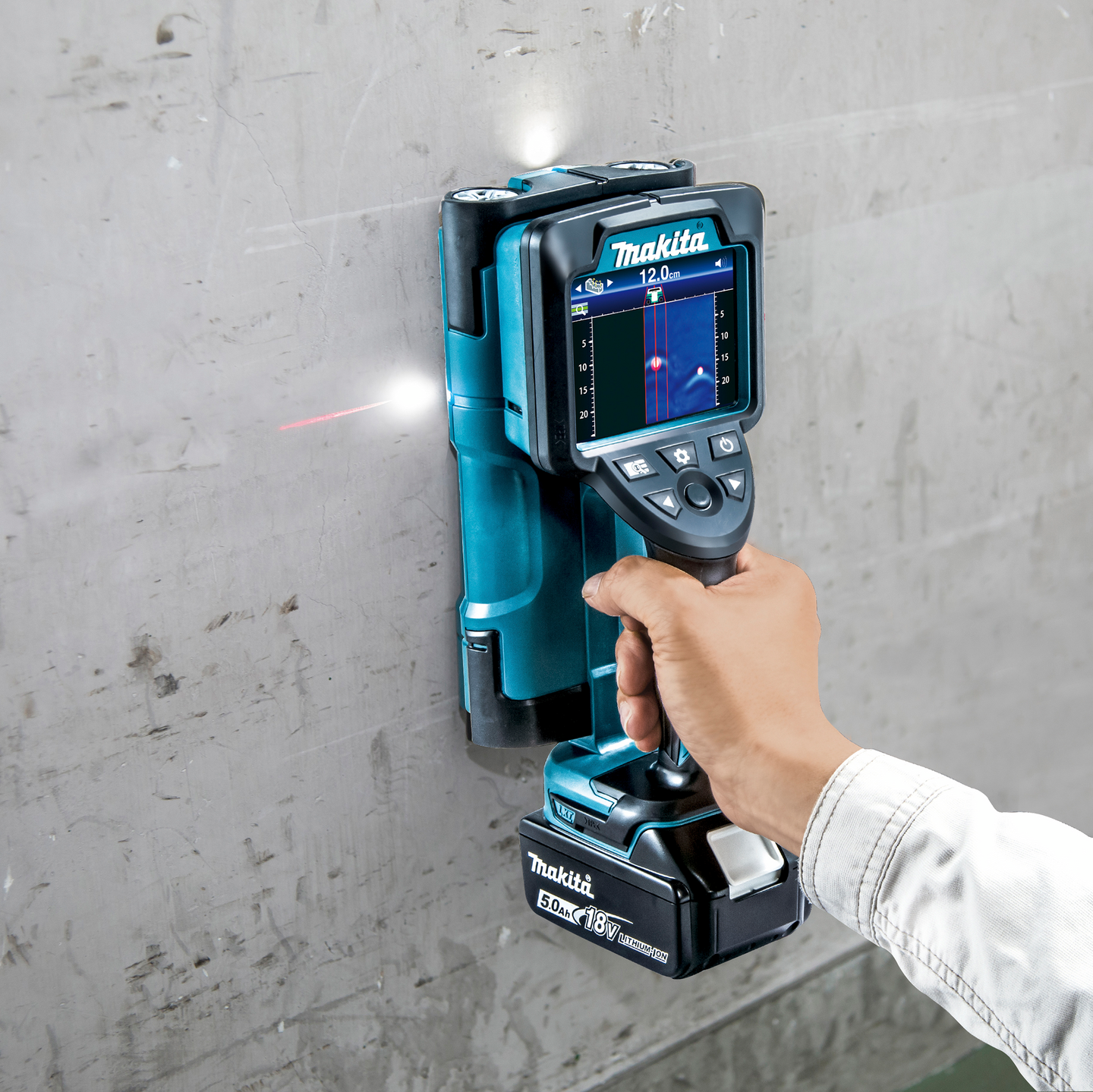 Rakennetunnistin Makita DWD181 18V runkoversio