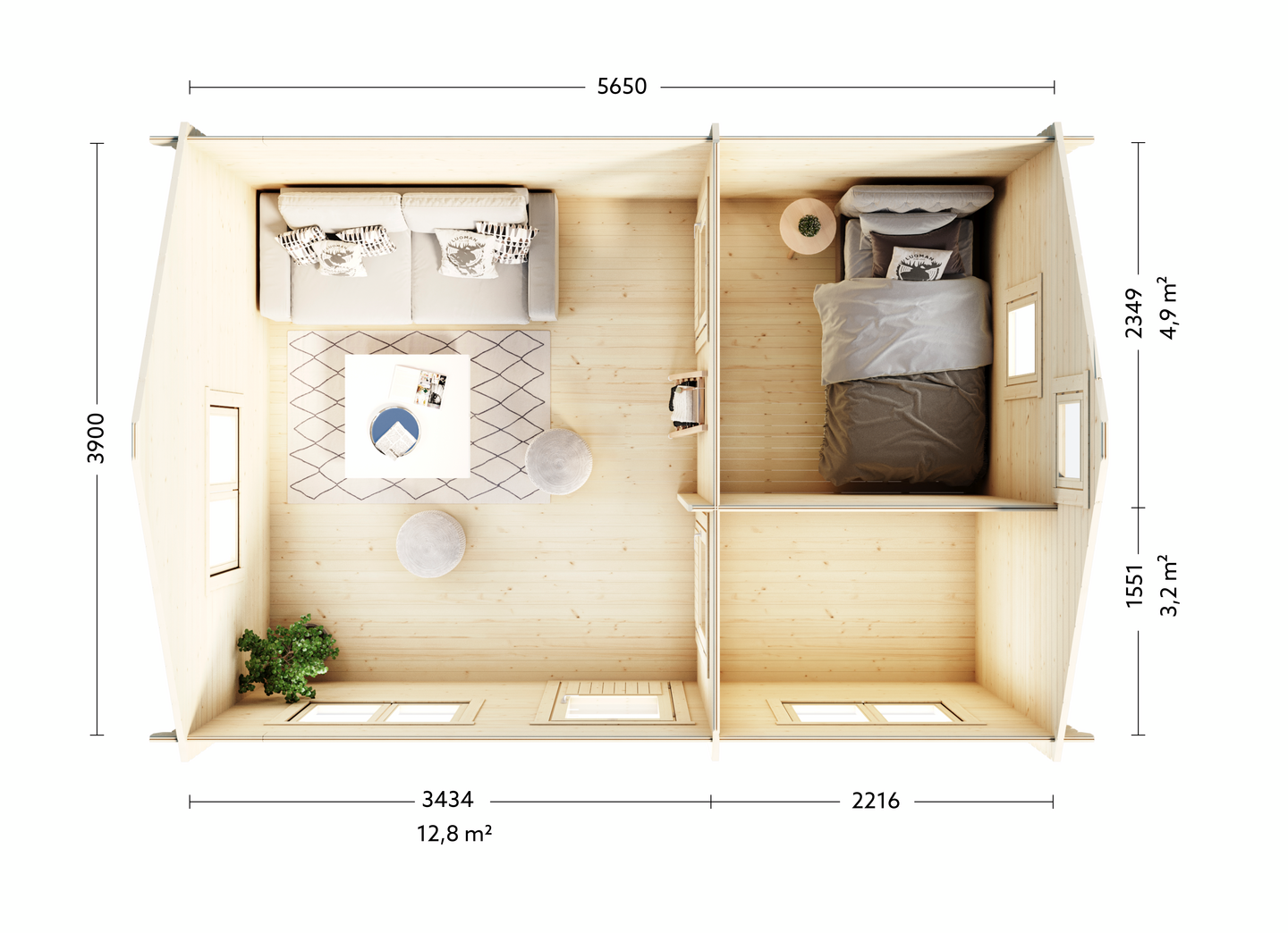 Mökki Lillevilla Paasvesi 22,0m²
