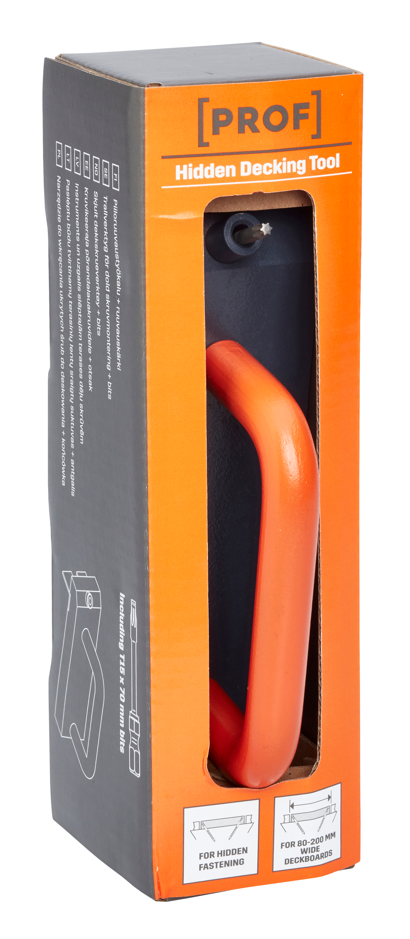 MONTERINGSVERKTYG PROF T15 FÖR DOLD INFÄSTNING