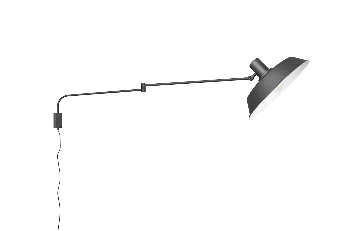 Seinävalaisin TRIO Bolder E27 mattamusta