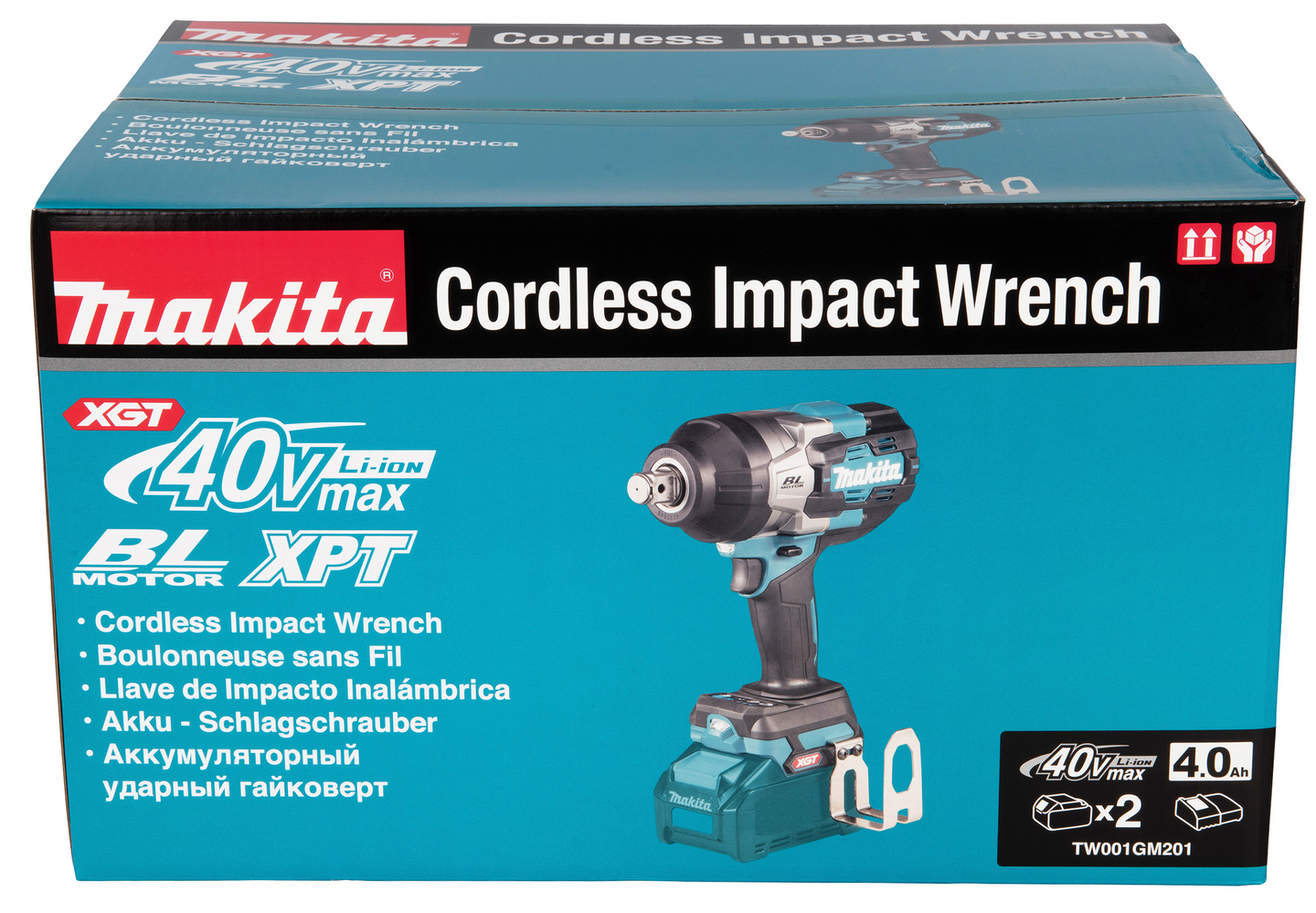 Mutterinväännin Makita TW001GM201 XGT 40V 2x4,0Ah