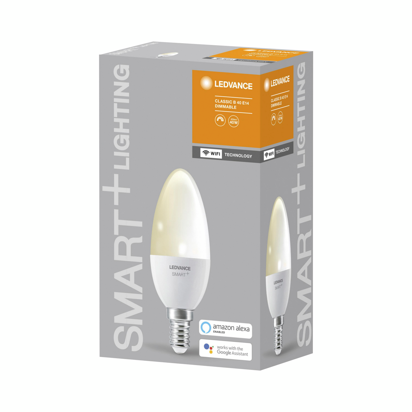 LED-LAMPA LEDVANCE SMART KRON (40) E14 DIM 827 CL B SMART+ WIFI
