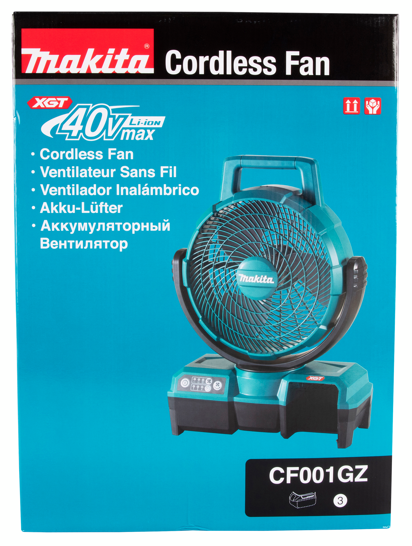 Tuuletin Makita CF001GZ XGT 40V runkoversio