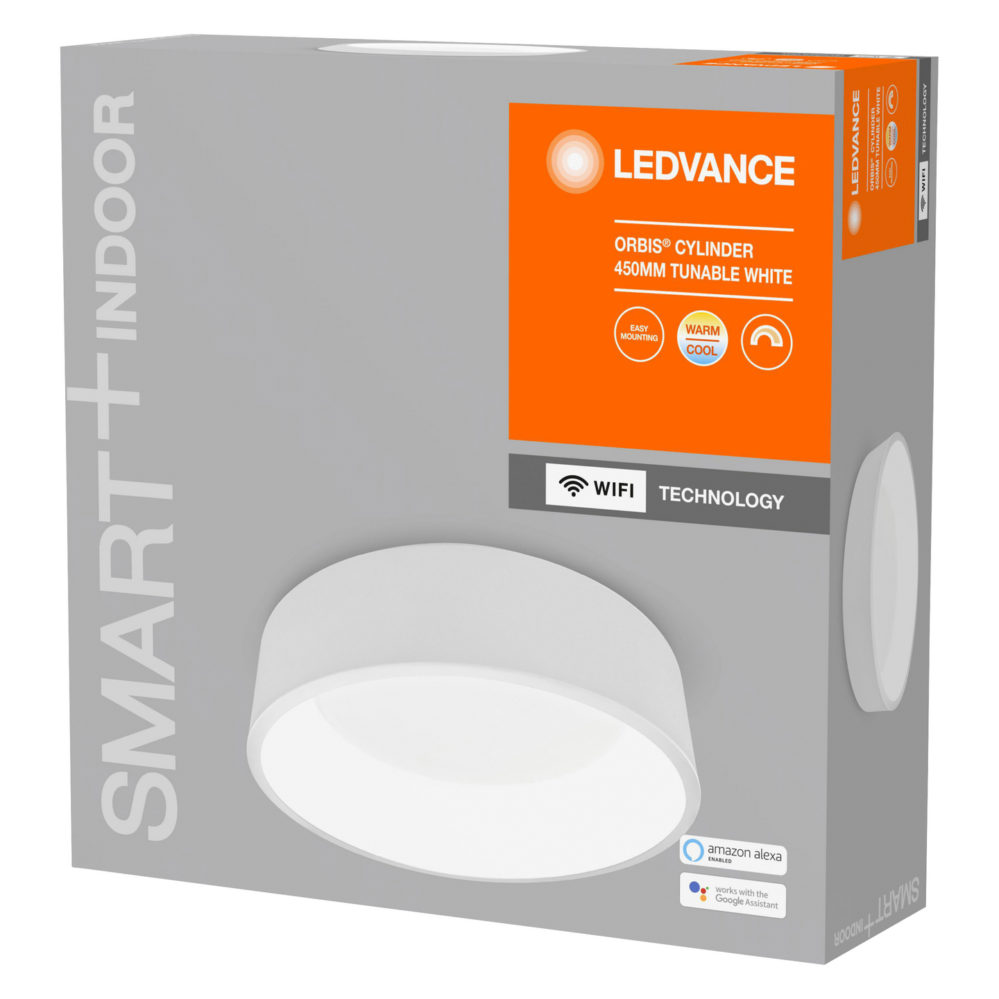 Kattovalaisin LEDVANCE SMART+ WiFi Orbis Cylinder Round 450 3300lm Tunable White