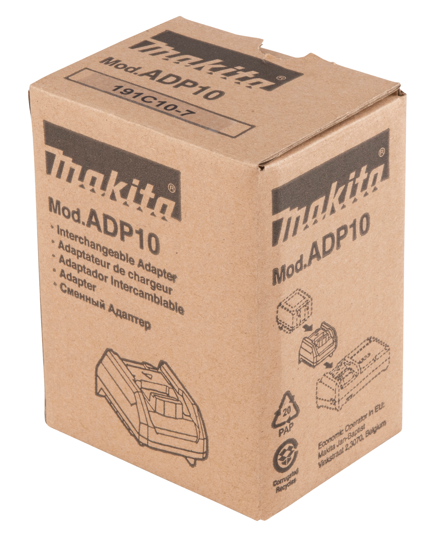 Adapteri Makita ADP10 LXT-akku XGT-laturiin