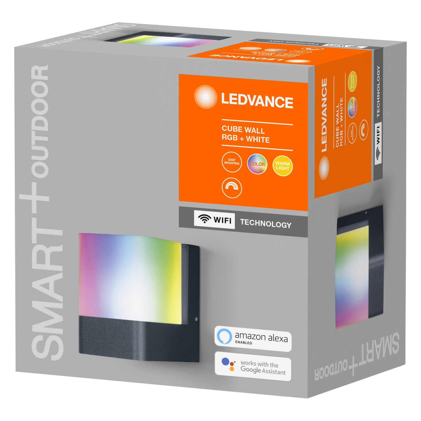 Ulkovalaisin LEDVANCE SMART+ WiFi Cube Wall 450lm rgbw