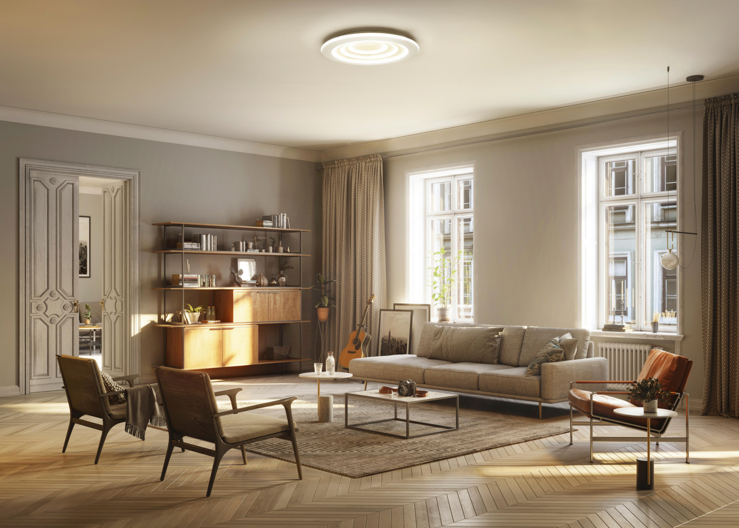 Kattovalaisin LEDVANCE SMART+ WiFi Orbis Spiral Round 500 4300lm Tunable White