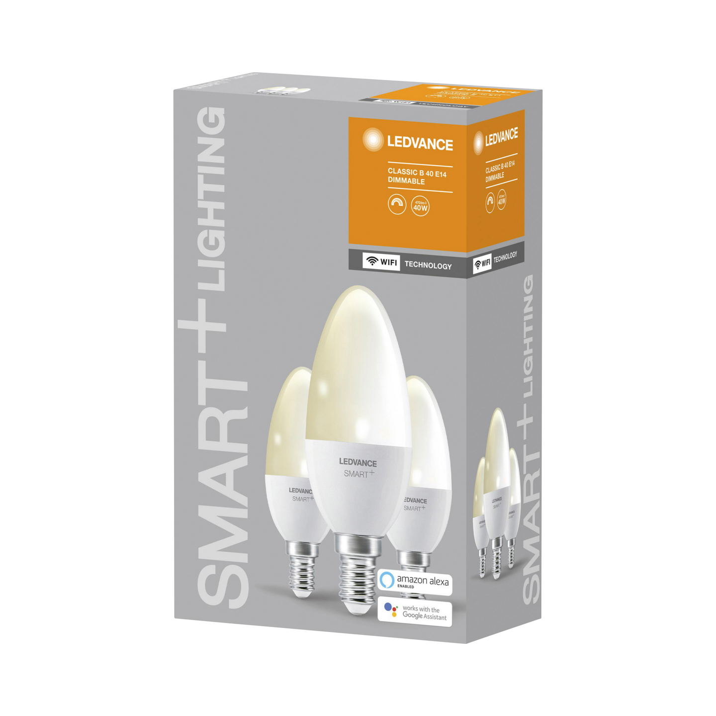Led kynttilälamppu LEDVANCE SMART+ WiFi 470lm WW E14 Dim 3kpl