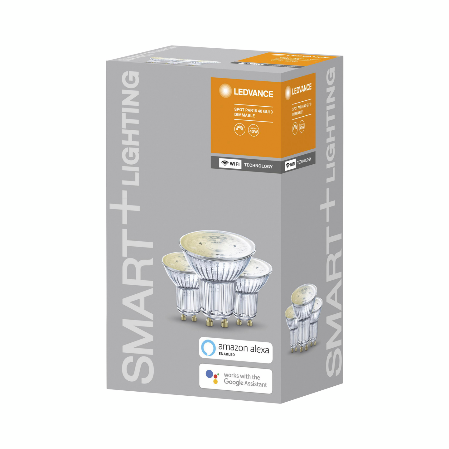 Led-kohdelamppu LEDVANCE SMART+ WiFi 350lm WW GU10 3kpl himmennettävä