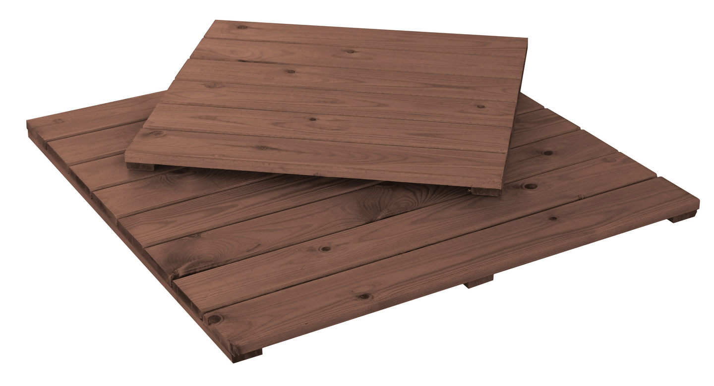 Pihalaatta Tammiston Puu 800x800x16mm kestopuu ruskea