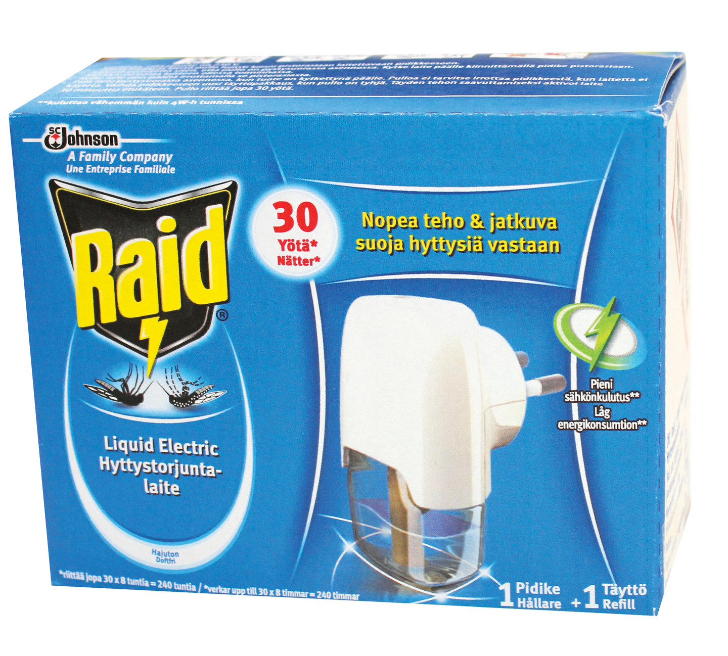 Hyttyskarkotin Raid Liquid Electric