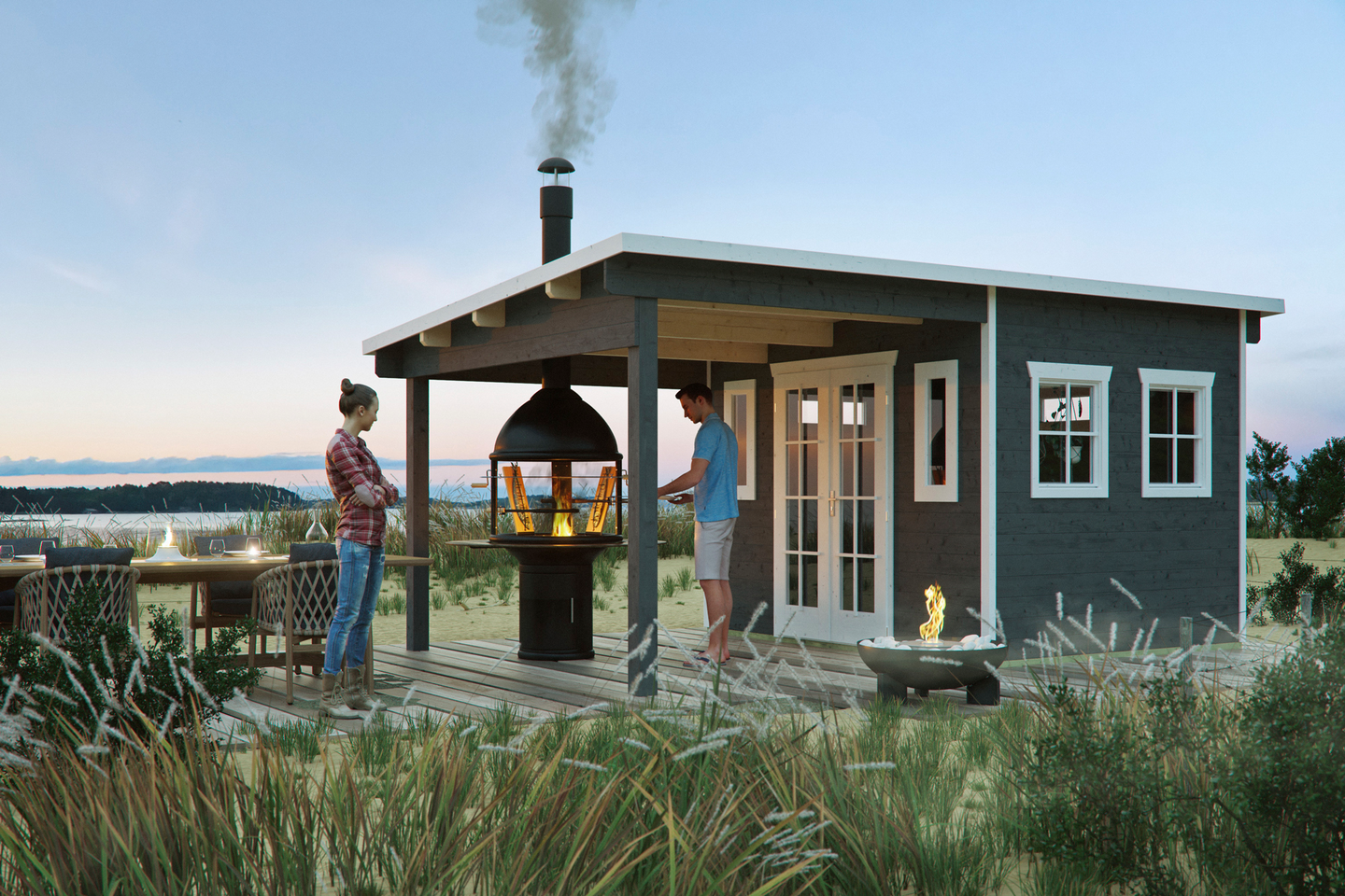 Pihatalo + katos Cello Vetlanda 16,4m²