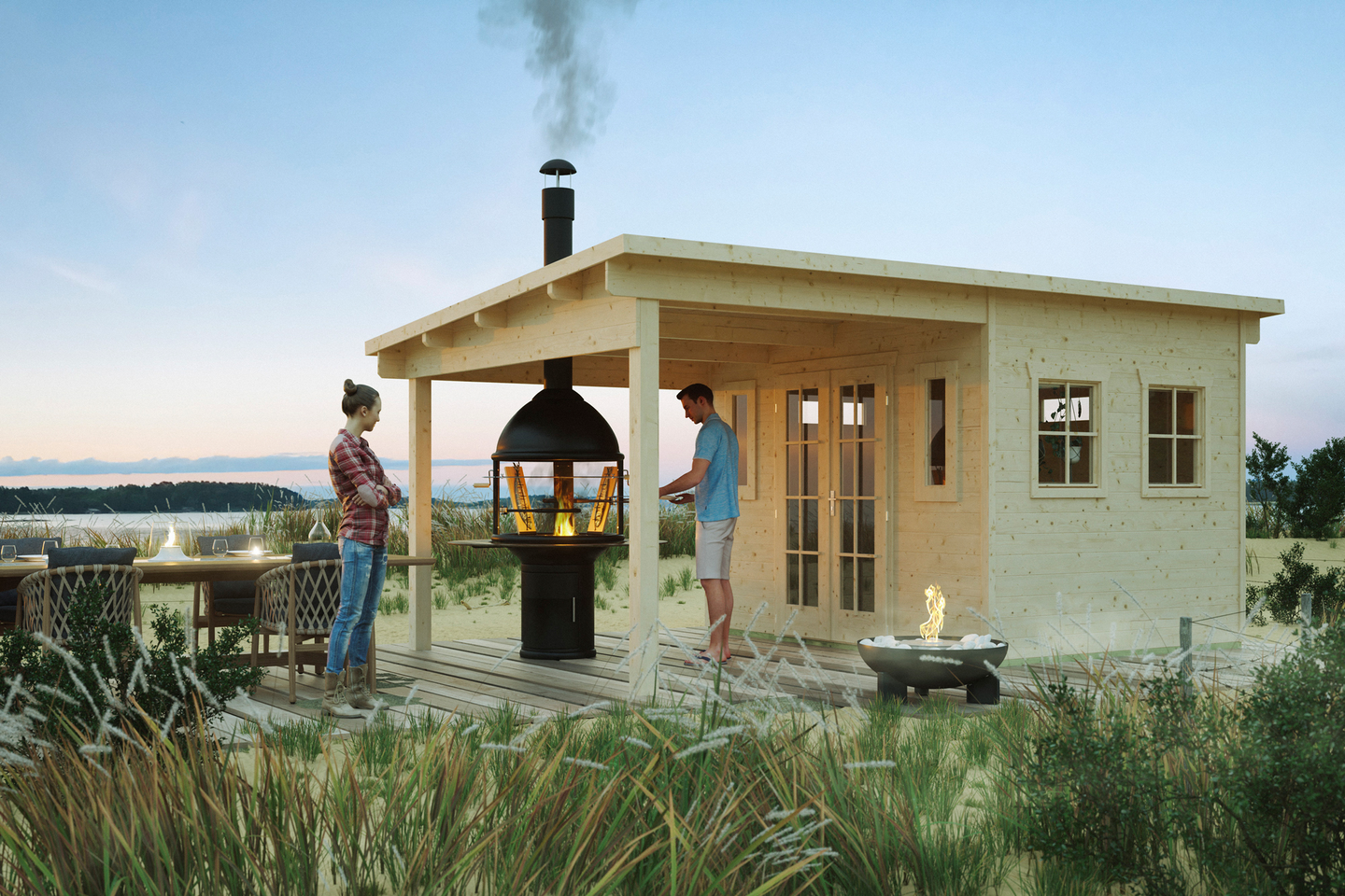 Pihatalo + katos Cello Vetlanda 16,4m²