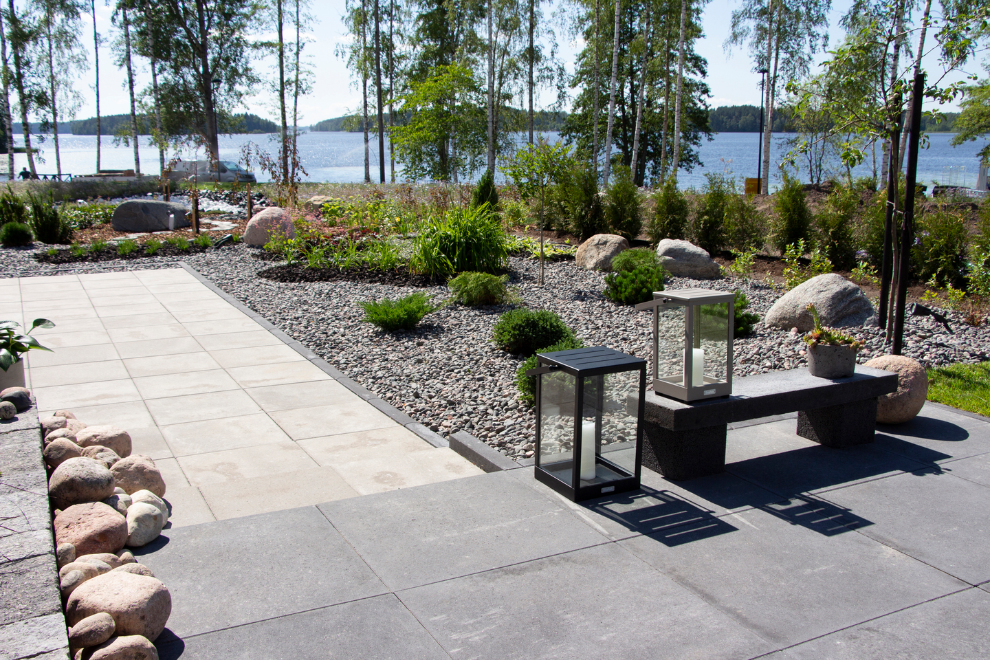 Betonilaatta Rudus 398x398 harmaa