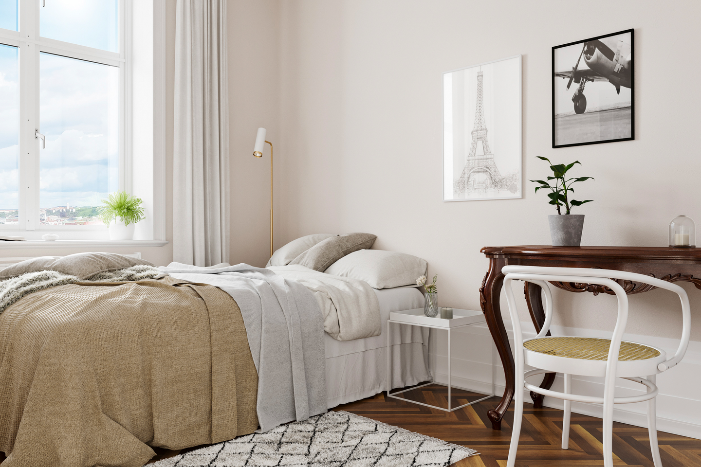 Lattiavalaisin By Rydéns Puls mattavalkoinen