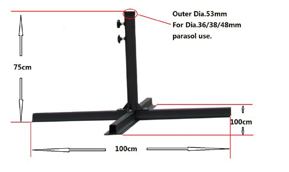 Aurinkovarjon jalka risti