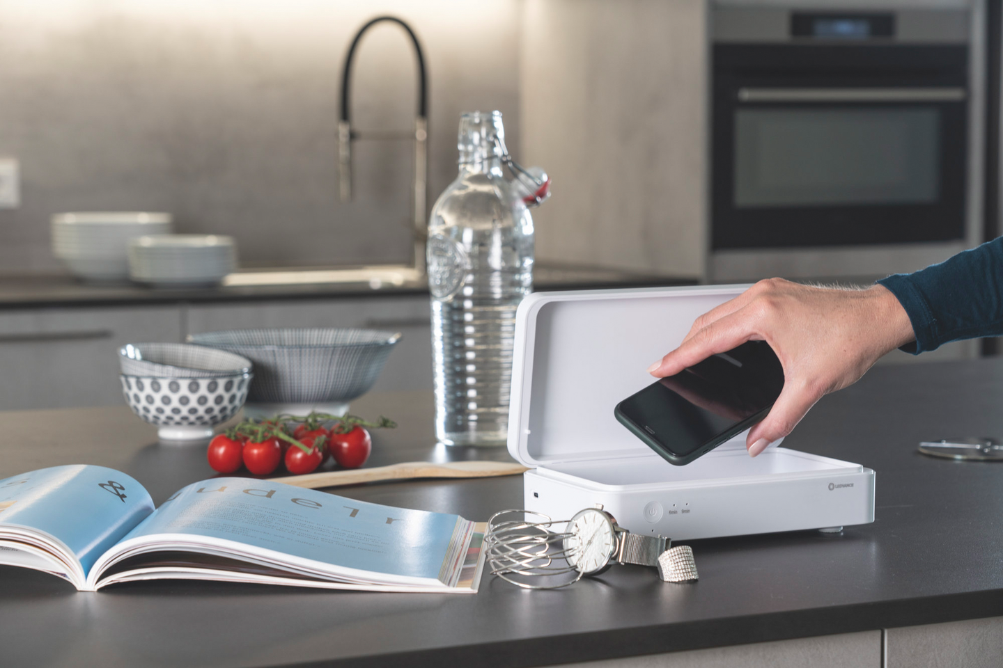 Desinfiointilaatikko LEDVANCE UV-C-led USB-ladattava