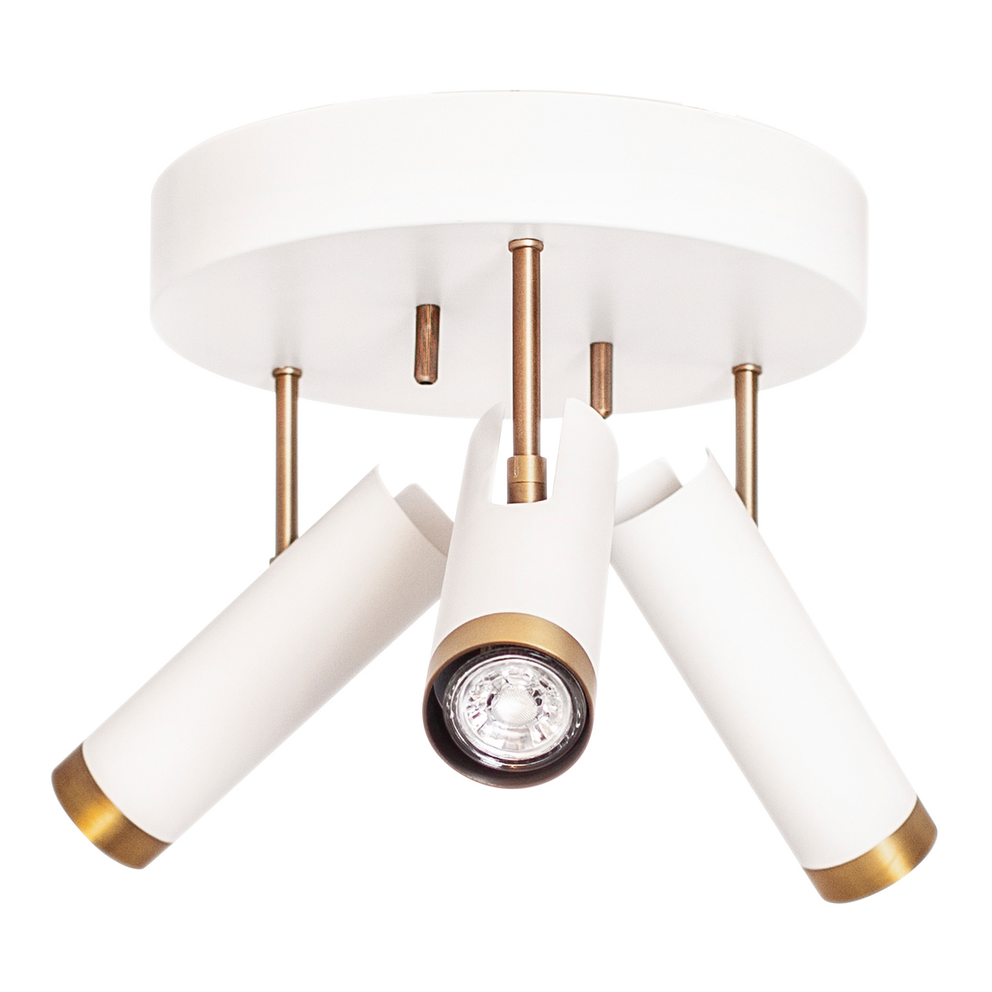 Kattospotti By Rydéns Puls 3-osainen mattavalkoinen