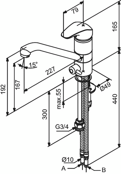 Keittiöhana Damixa 10001.00 Space pkv