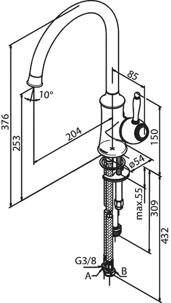 Keittiöhana Damixa 37071.00 Tradition pkv