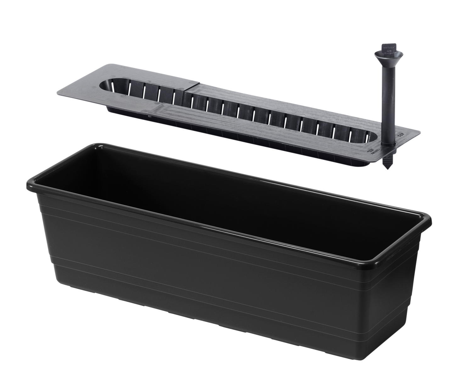 Parvekelaatikko Orthex kestokastelu 55cm musta