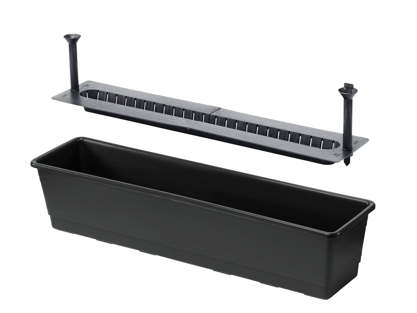 Parvekelaatikko Orthex kestokastelu 75cm musta