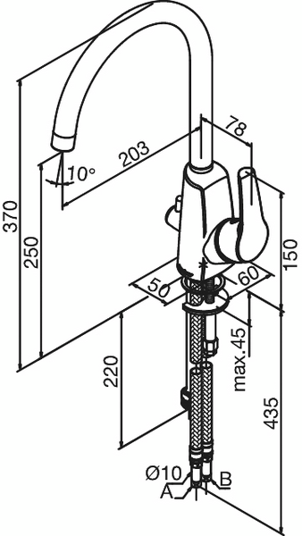 Keittiöhana Damixa 67071.00 Rowan pkv