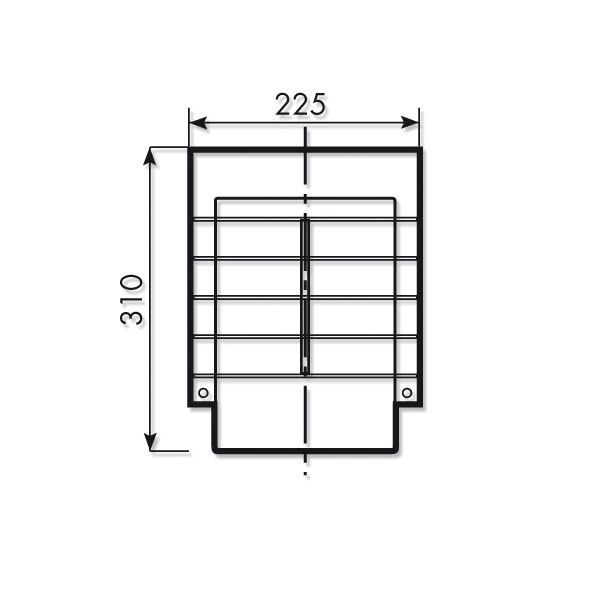 Seinävalaisin Karlux Kaari 100W E27 harmaa IP34