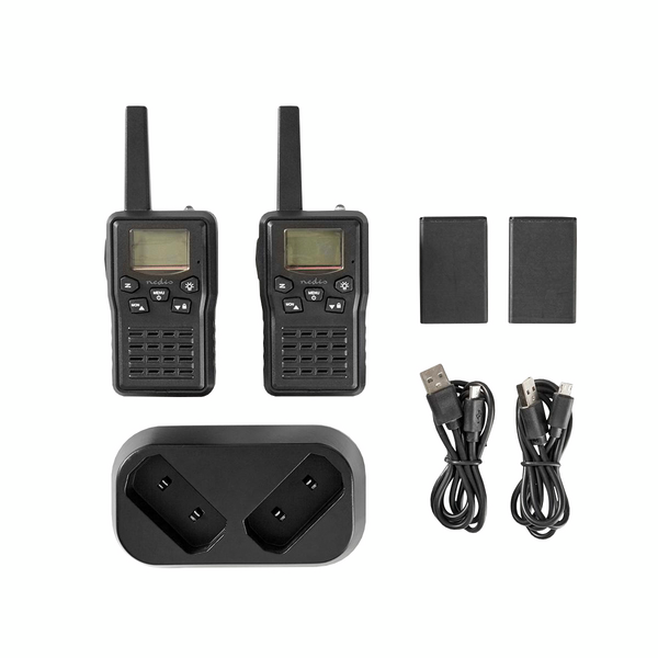 Radiopuhelinpari Nedis 10 km kantama vox latausteline