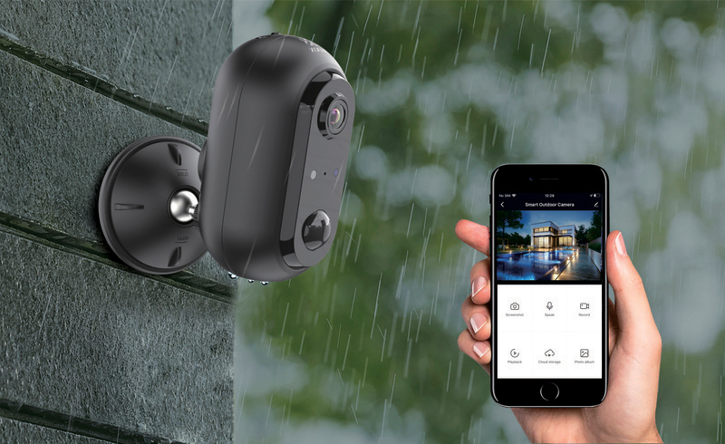 Kamera-ip Woox WiFi ulko IP65 ladattavat akut