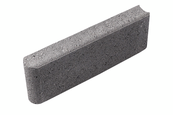 Nurmikonreunakivi HB 600x80x140mm musta 96kpl/lava 1445kg/lava