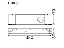 Led-liitäntälaite Hide-a-lite Dim/Dali/Push 24V 200W
