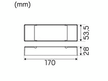 Led-liitäntälaite Hide-a-lite Dim/Dali/Push 24V 30W