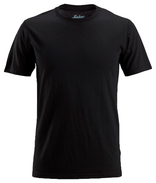 T-paita Snickers merinovilla 2527-0400 musta