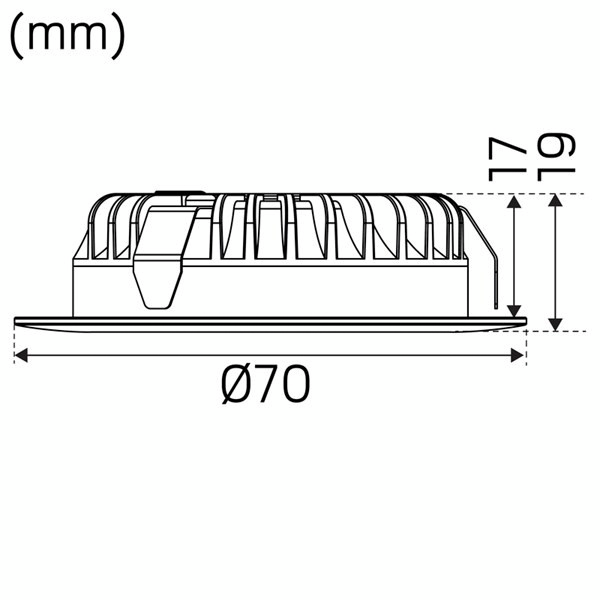 Alasvalo Hide-a-lite 12-sarja 1202 12V 4000K valkoinen