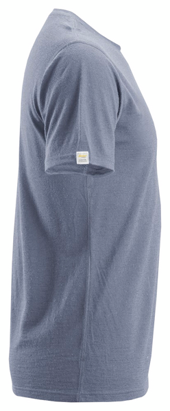 T-paita Snickers merinovilla 2527-3400 tummansinimeleerattu