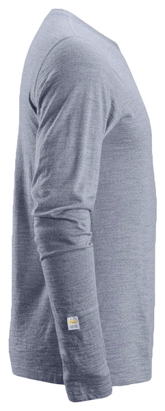 T-paita Snickers pitkähihainen merinovilla 2427-3400 sininen