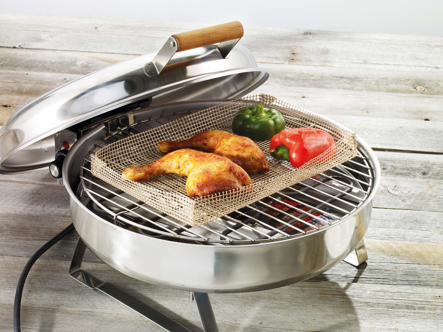 Sähkögrilli Muurikka 2200W ruostumaton pöytämalli