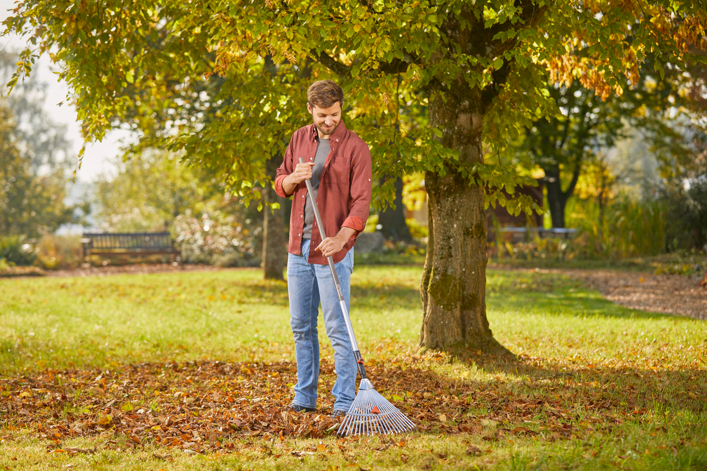 Lehtiharava Gardena Combisystem metallinen säädettävä 03103-20