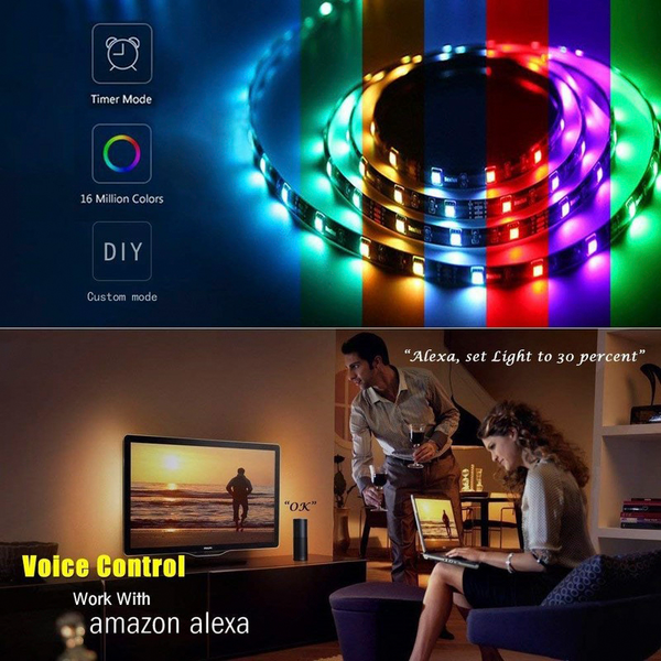 Valoprofiili/-nauha Woox WiFi led-nauha 5m RGB+WW
