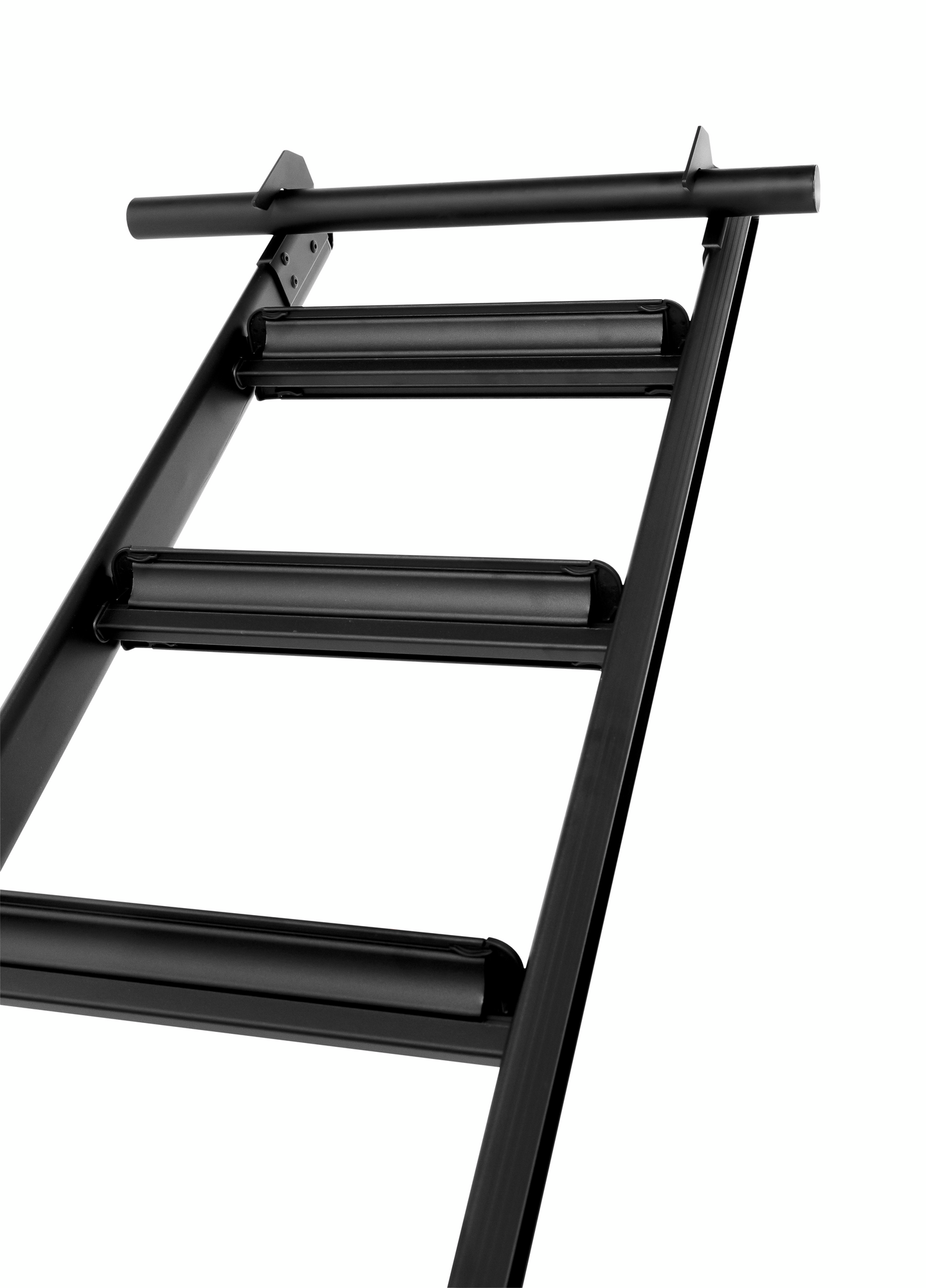 Parvitikas Tikli 2,77m 10-askelmainen alumiinia musta pulverimaalattu