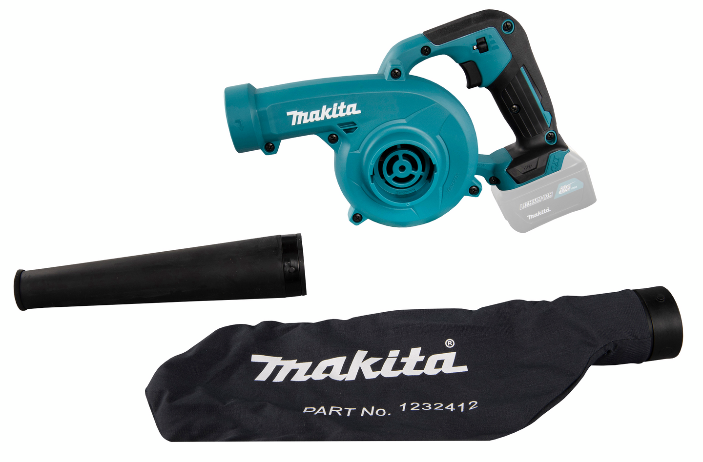 Puhallin Makita UB100DZ 12V runkoversio suora putki