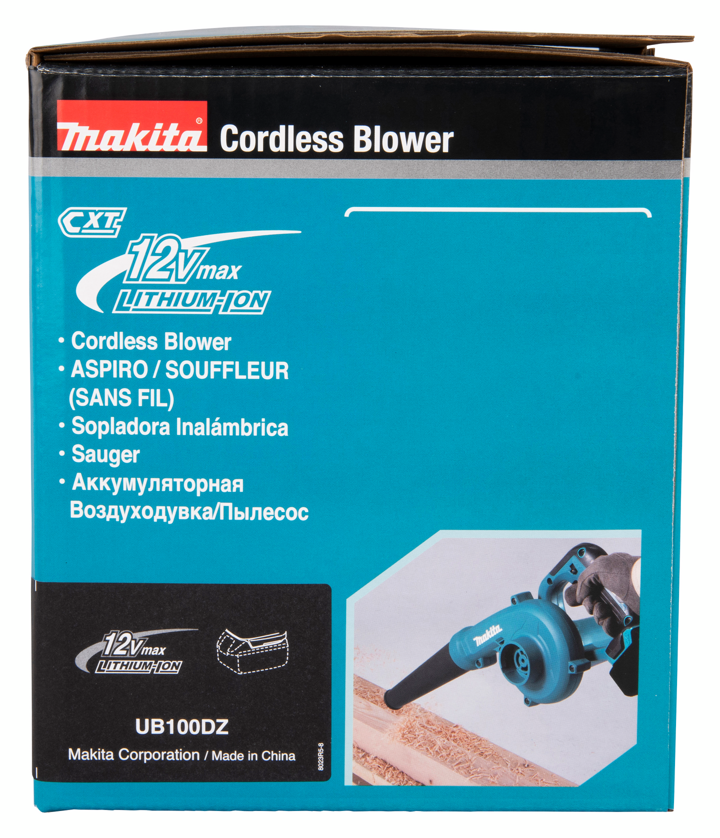 Puhallin Makita UB100DZ 12V runkoversio suora putki