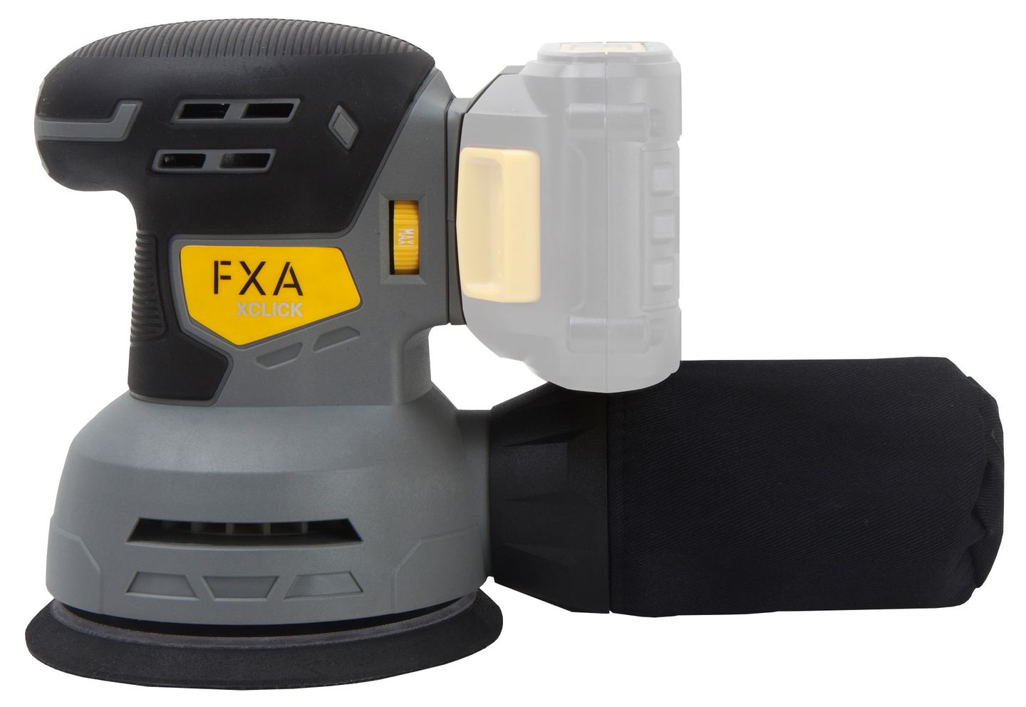 Akkuepäkeskohiomakone FXA XCLICK 18V runko