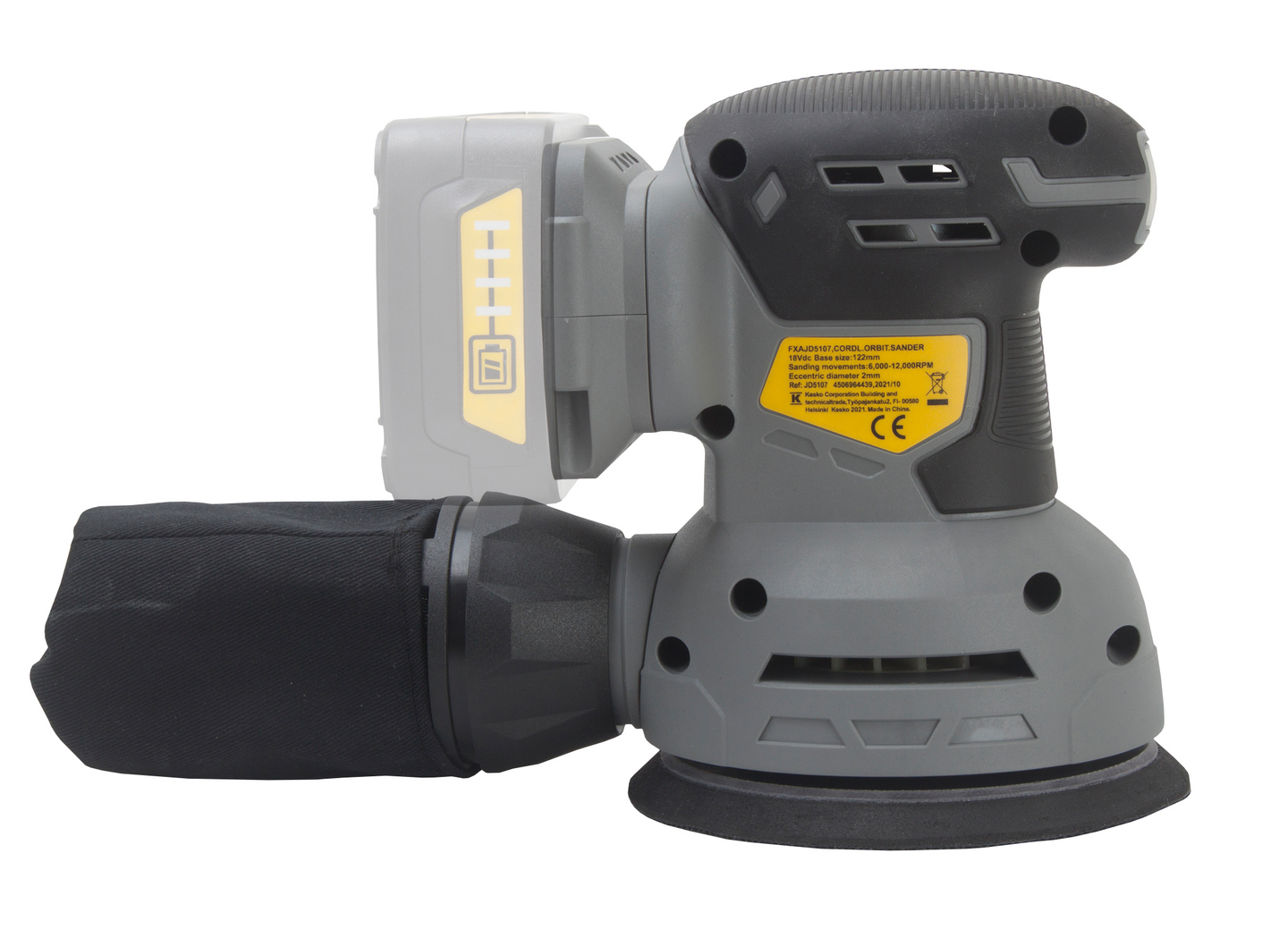 Akkuepäkeskohiomakone FXA XCLICK 18V runko